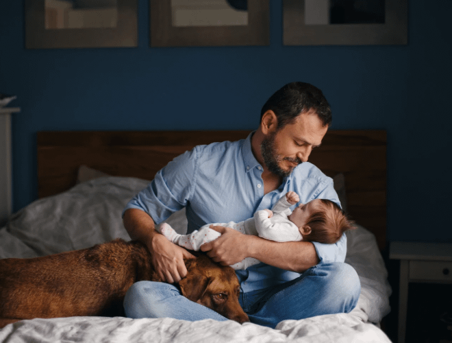 Yenidoğan Bebek ve Köpek